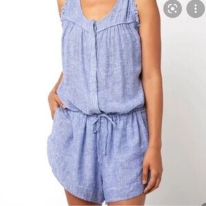 Rails Lynn Royal White Striped Romper